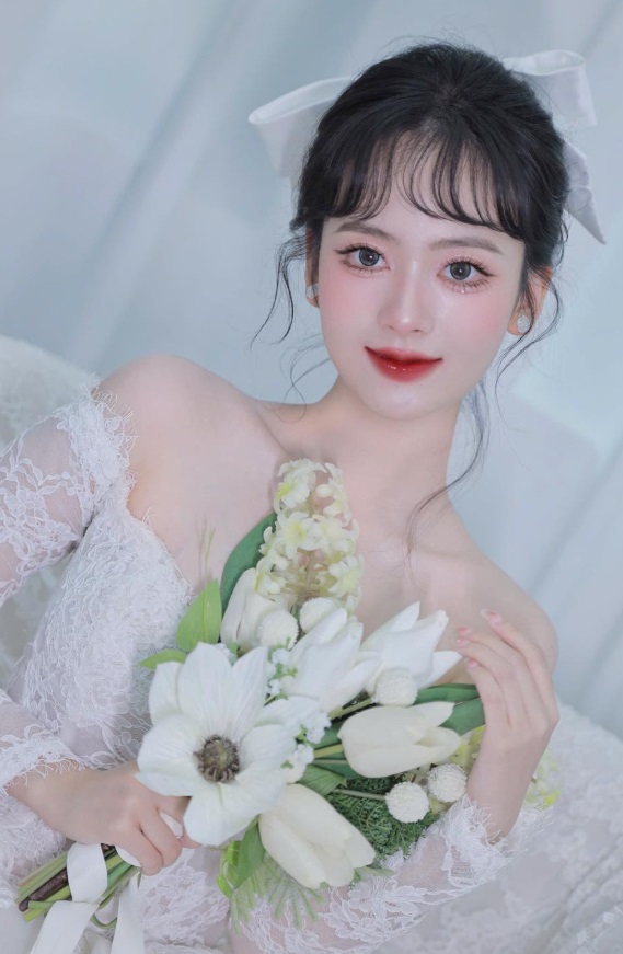 3. Makeup cô dâu Douyin tối giản – Tinh tế và nhẹ nhàng
