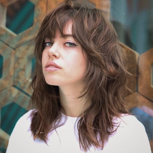 Tóc lob tỉa layers – Tạo độ phồng và chuyển động tự nhiên