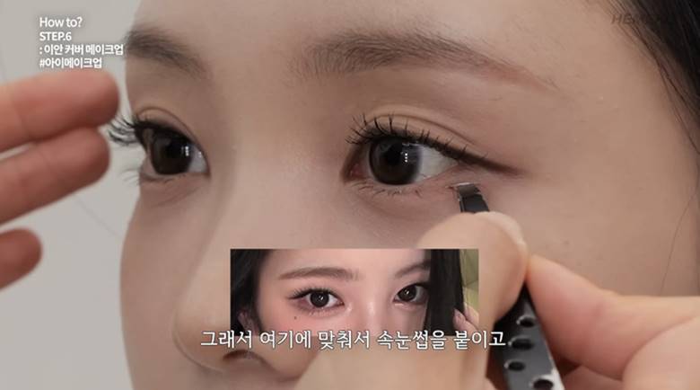 Chọn hàng mi dài dần về phía đuôi mắt