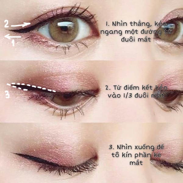 Cách kẻ eyeliner và cách chuốt mascara