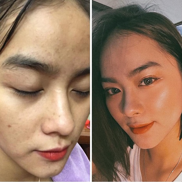 trước và sau khi makeup